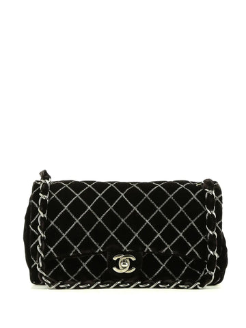 Chanel Pre Owned 2010S Timeless Velvet Shoulder Bag