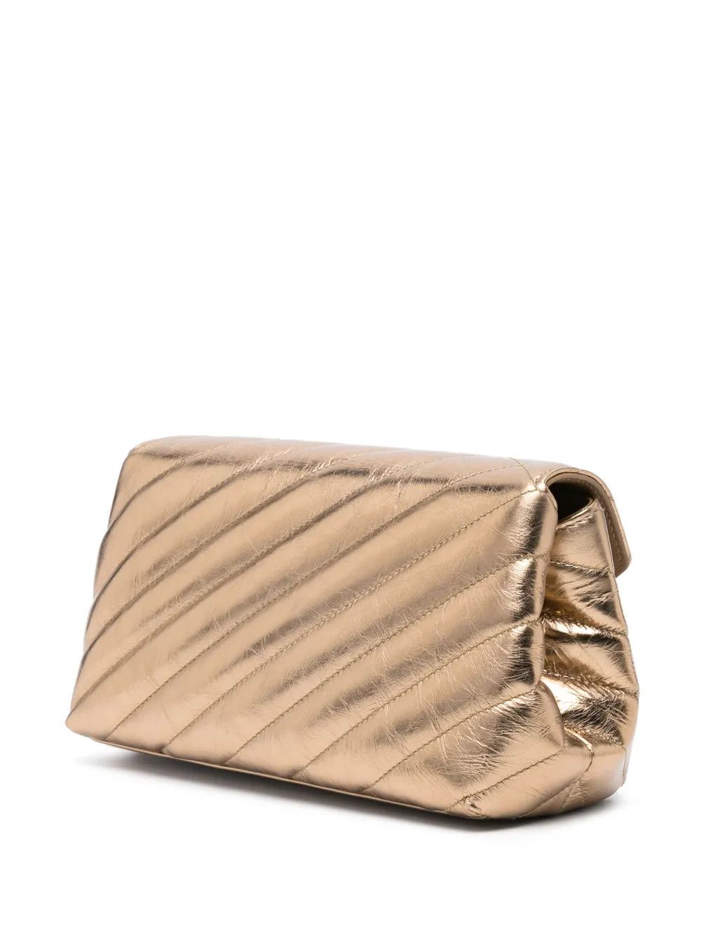 Dolce Gabbana Logo Plaque Quilted Leather Shoulder Bag