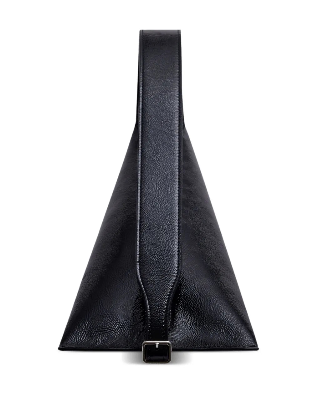 Courreges One Naplack Leather Shoulder Bag