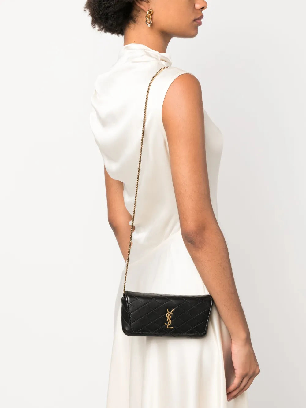 Saint Laurent Gaby Quilted Phone Case Bag