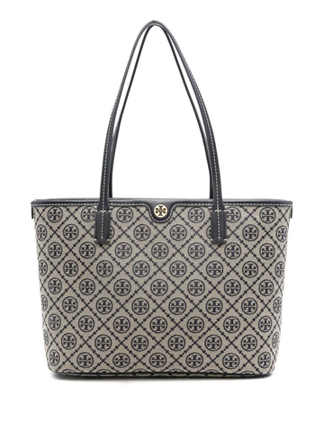 Tory Burch Small T Monogram Zip Tote Bag