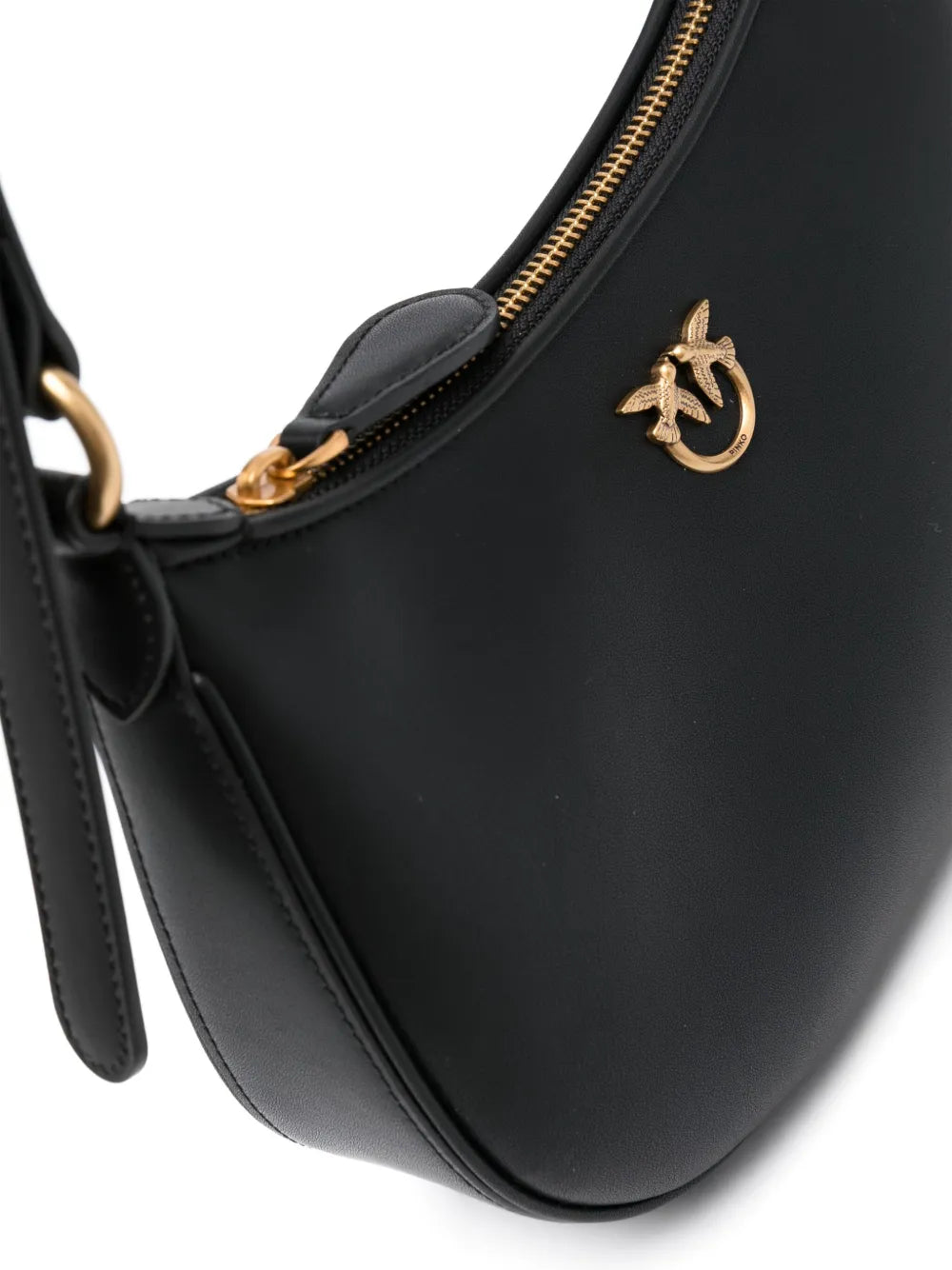 Pinko Love Birds Leather Shoulder Bag