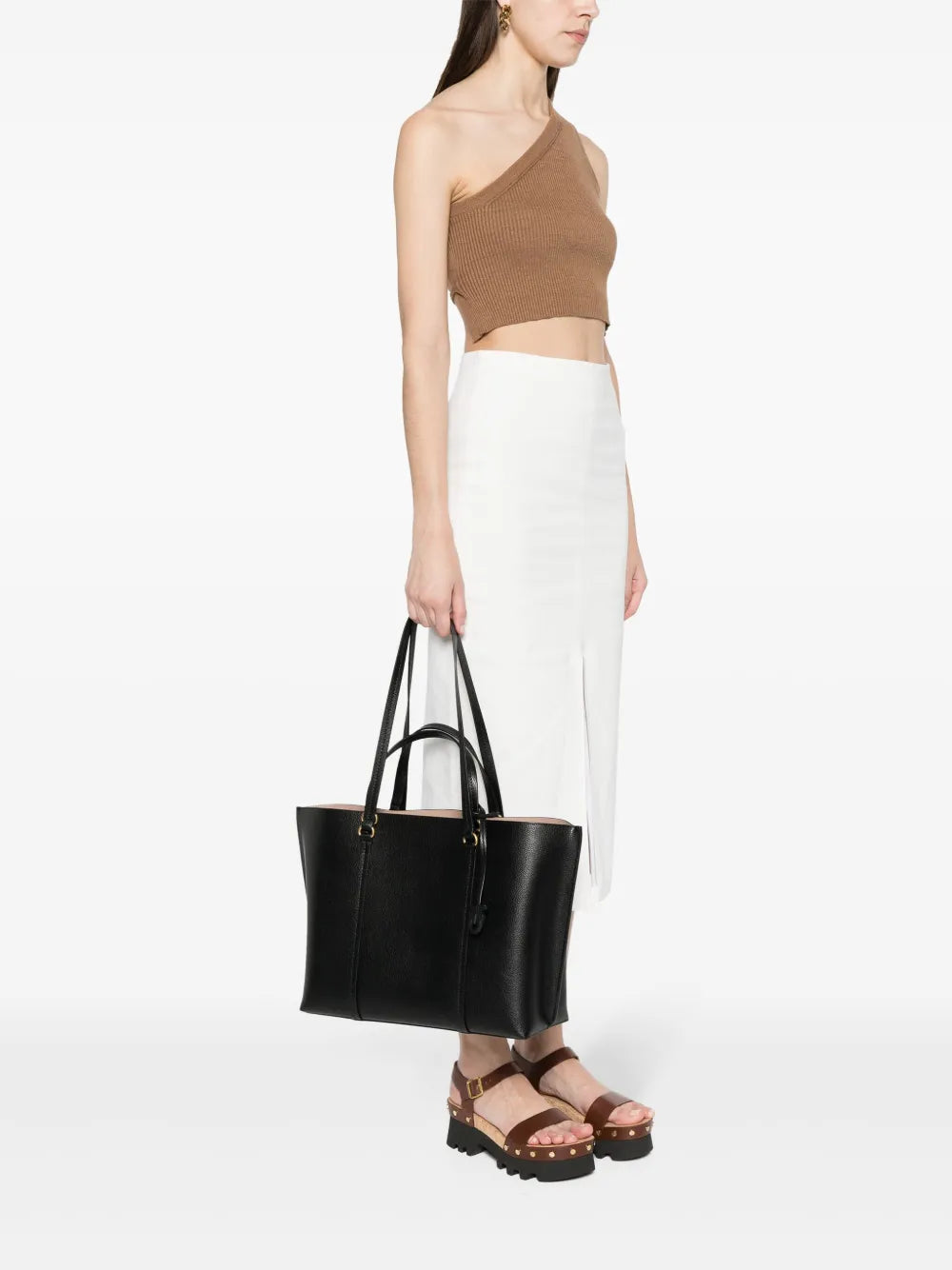 Pinko Love Birds Motif Leather Bag