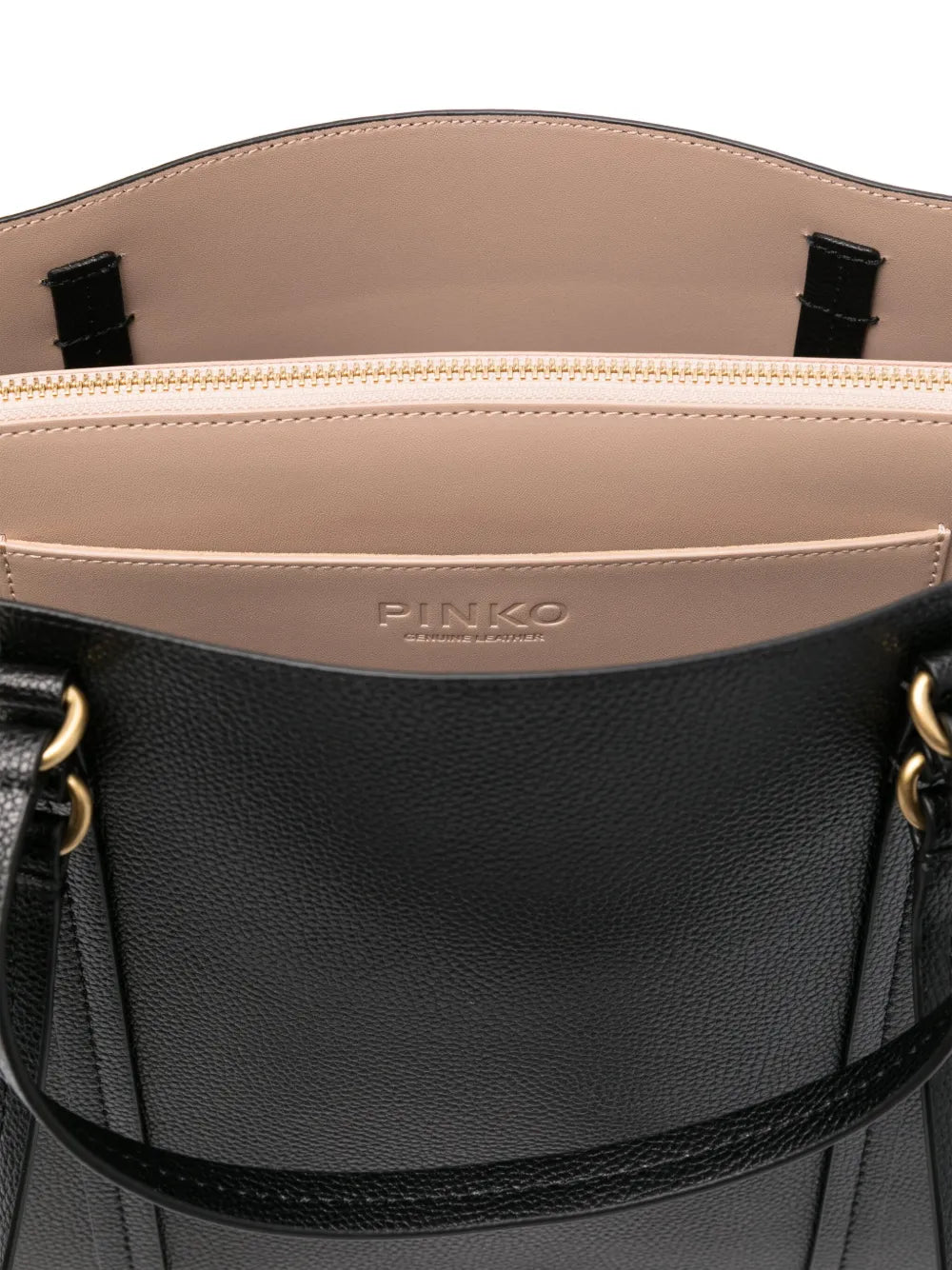 Pinko Love Birds Motif Leather Bag