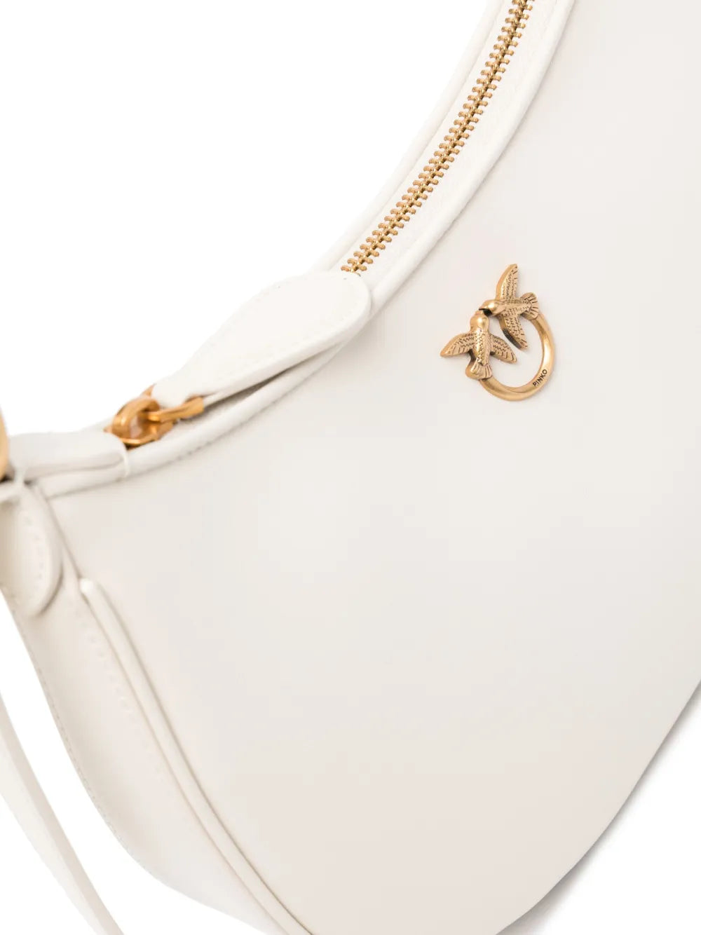 Pinko Love Birds Leather Shoulder Bag
