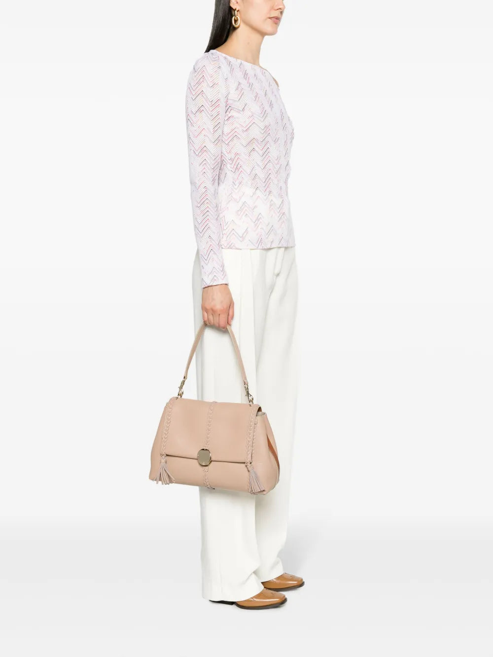 Chloe Medium Penelope Leather Shoulder Bag