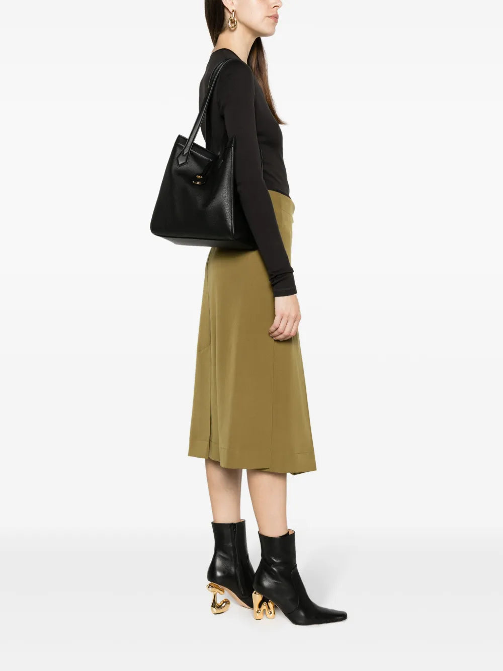 Fendi Medium Origami Leather Shoulder Bag