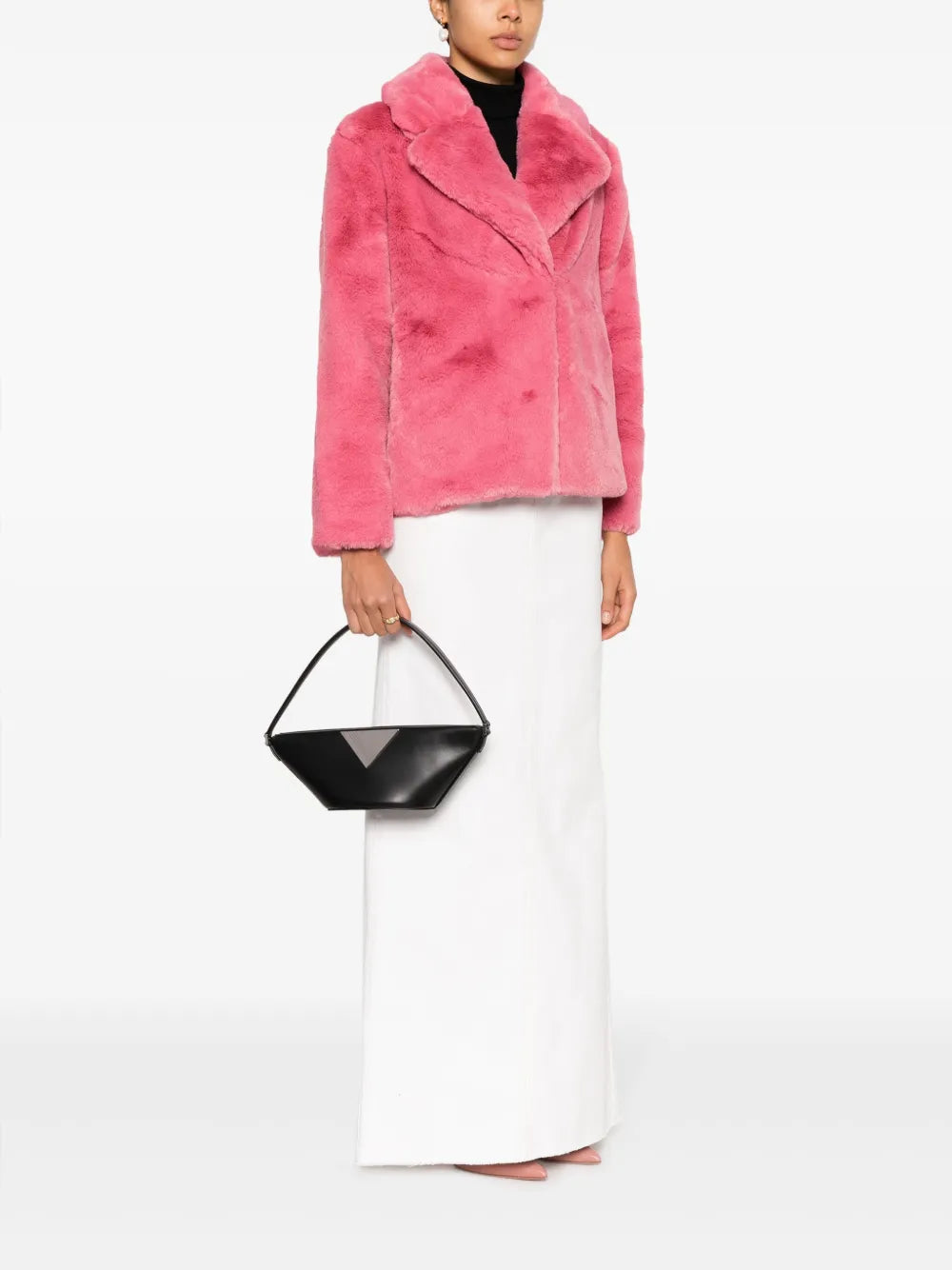 The Attico Piccola Leather Shoulder Bag