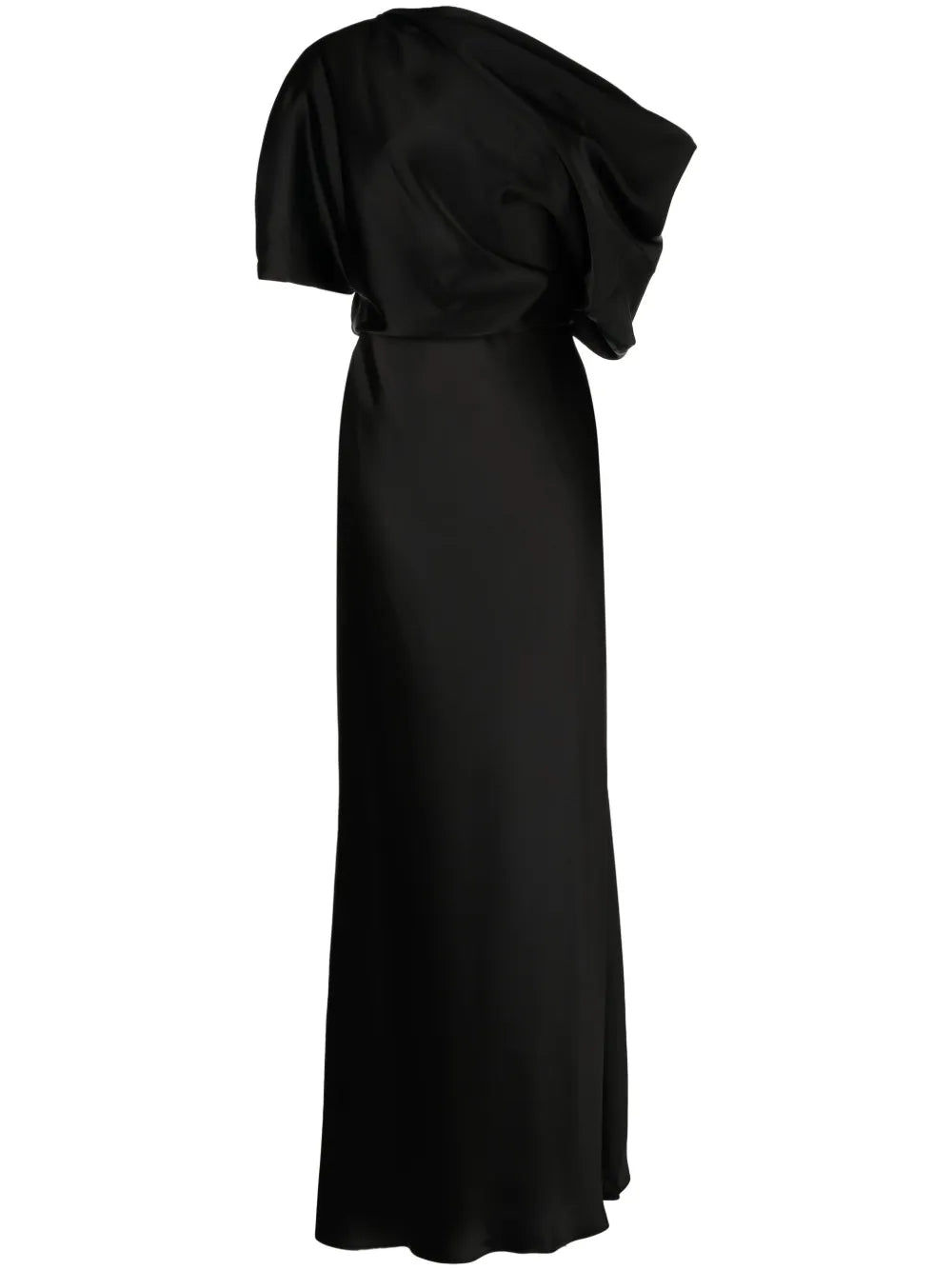 Amsale Off Shoulder Draped Detail Gown
