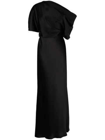 Amsale Off Shoulder Draped Detail Gown