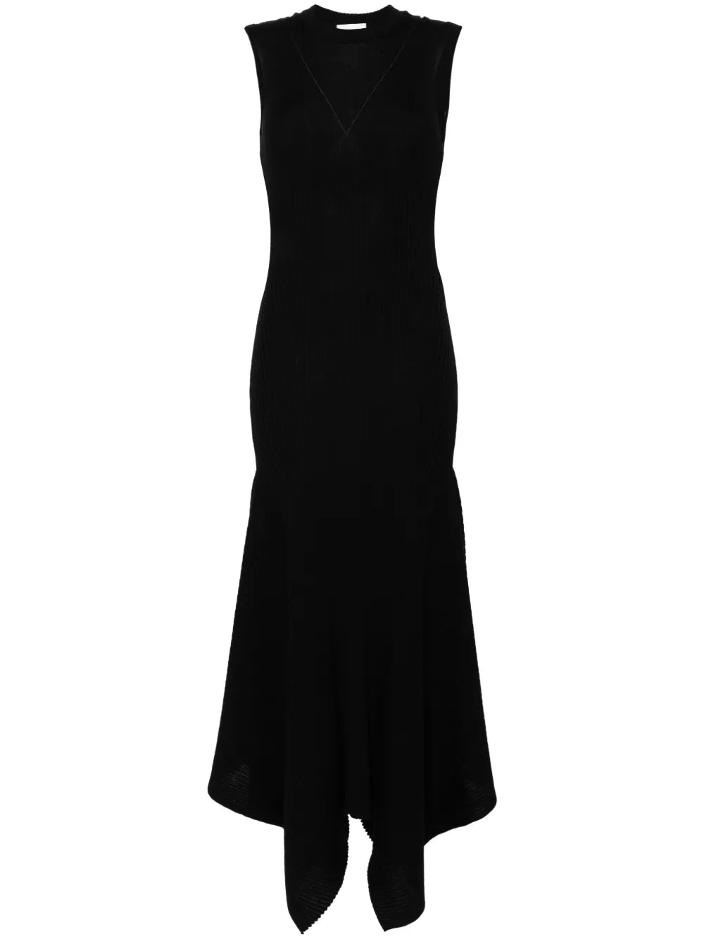 Ami Paris Godet Merino Wool Midi Dress