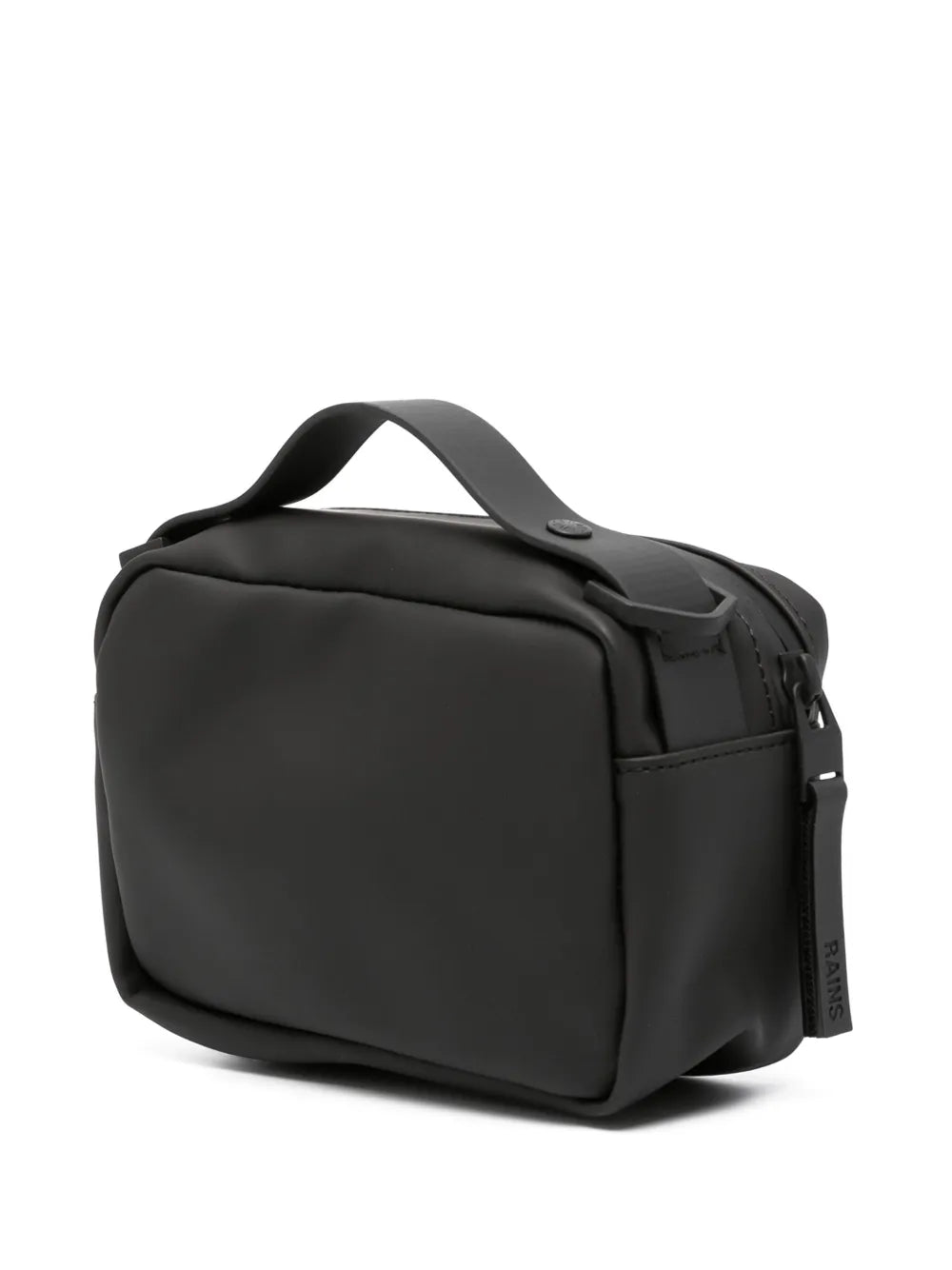Rains Logo Debossed Faux Leather Shoulder Bag