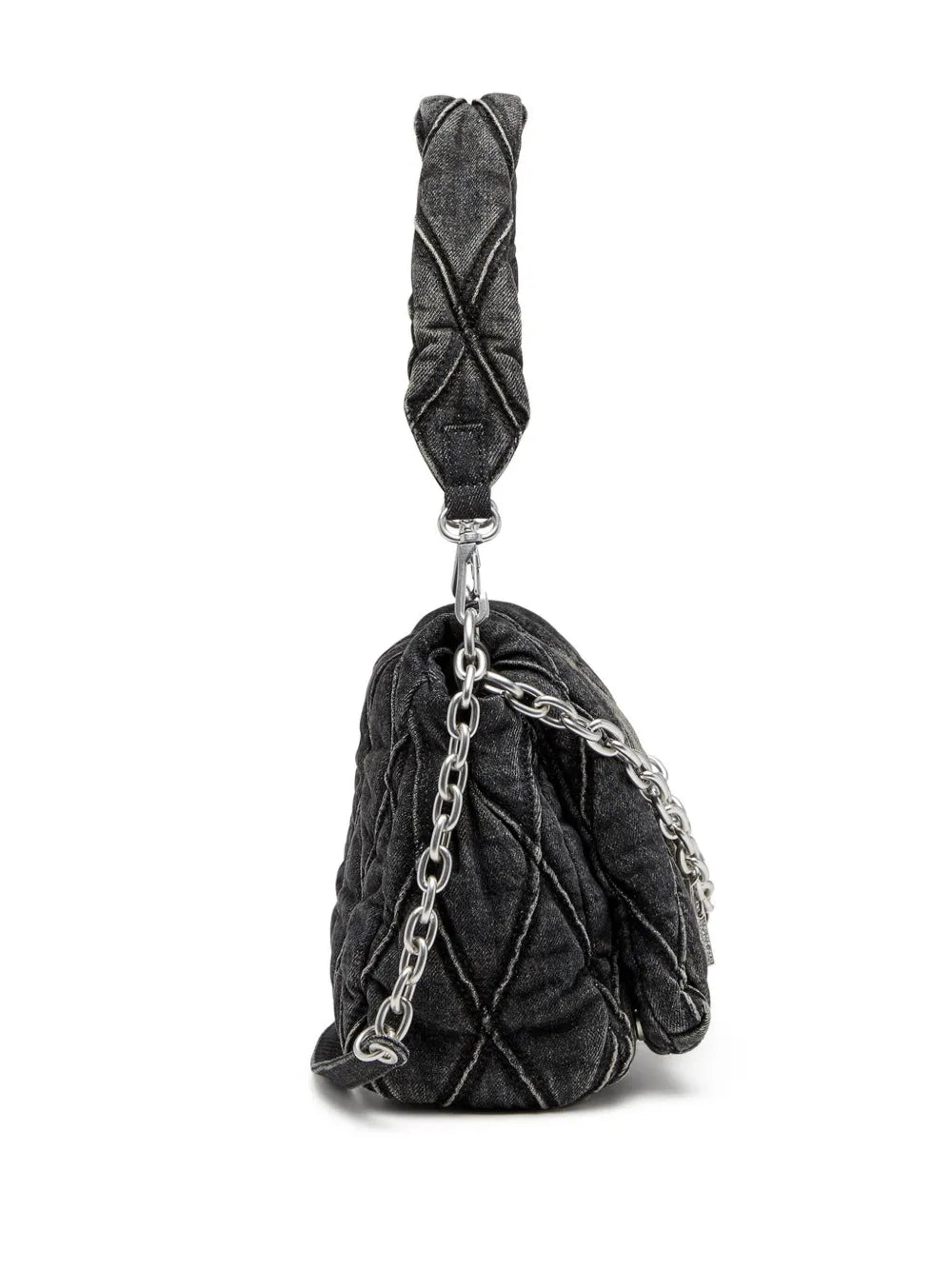 Diesel Charm D L Denim Shoulder Bag