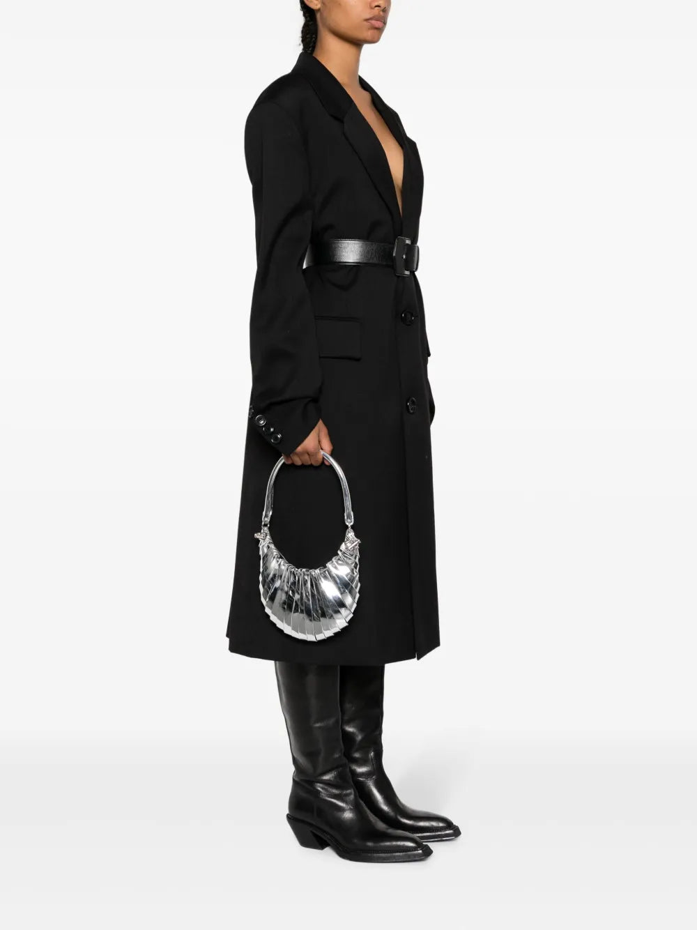 Coperni Mini Petal Metallic Shoulder Bag