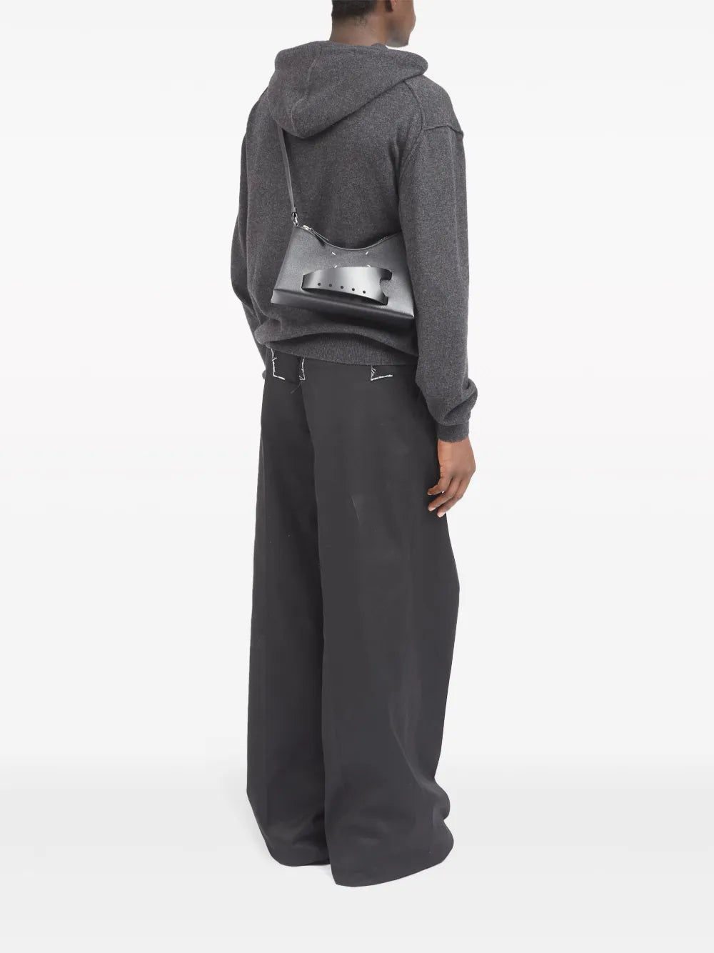 Maison Margiela Small Snatched Leather Shoulder Bag