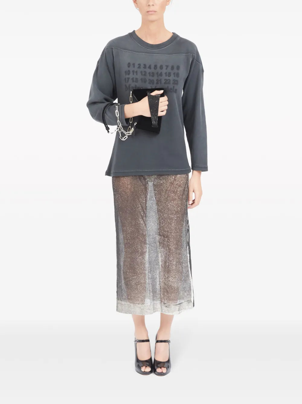 Maison Margiela Small Snatched Leather Shoulder Bag