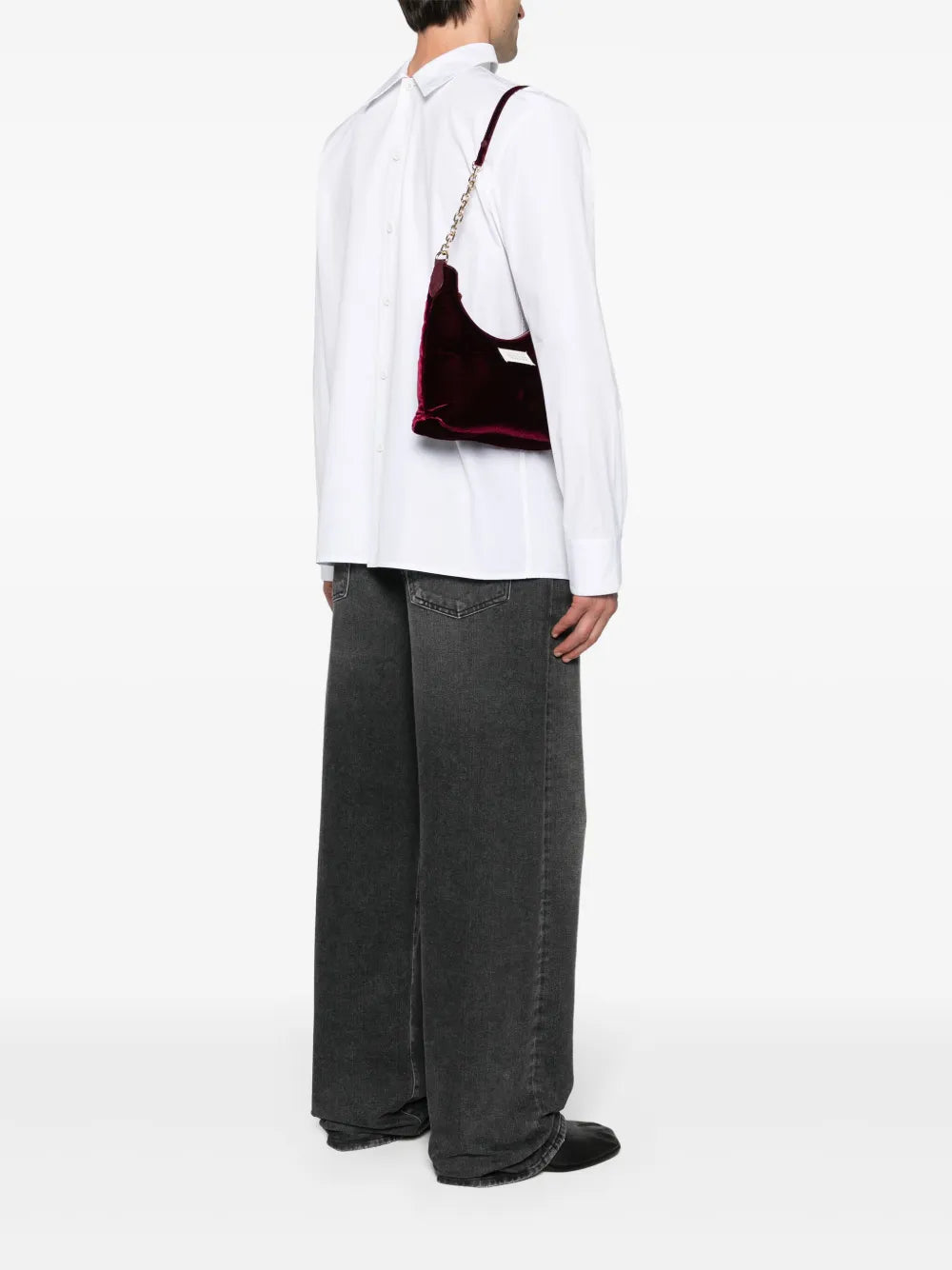 Maison Margiela Small Glam Slam Velvet Shoulder Bag