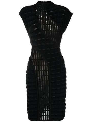 Genny Iconic Panelled Yarn Midi Dress