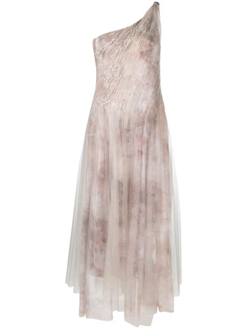 Ralph Lauren Collection Bristowe One Shoulder Asymmetric Dress