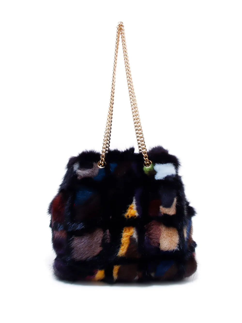 Chanel Pre Owned 2000 Abstract Pattern Cc Plaque Chain Shoulder Bag