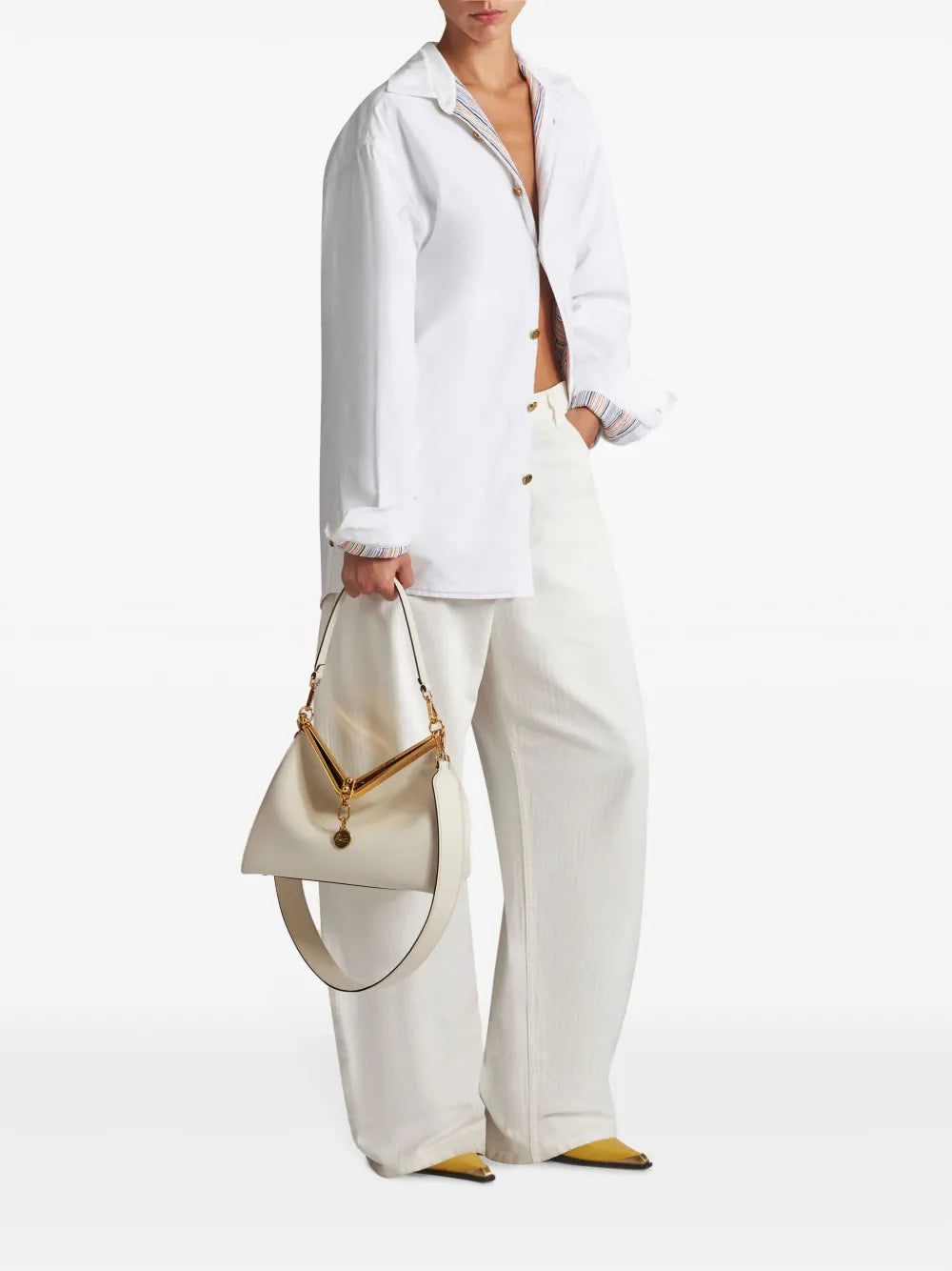 Etro Medium Vela Leather Shoulder Bag