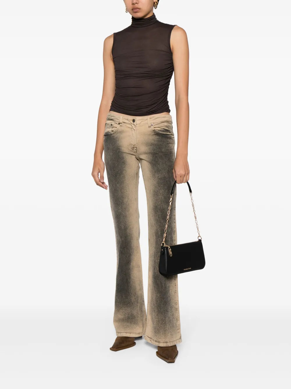 Michael Kors Medium Empire Leather Shoulder Bag