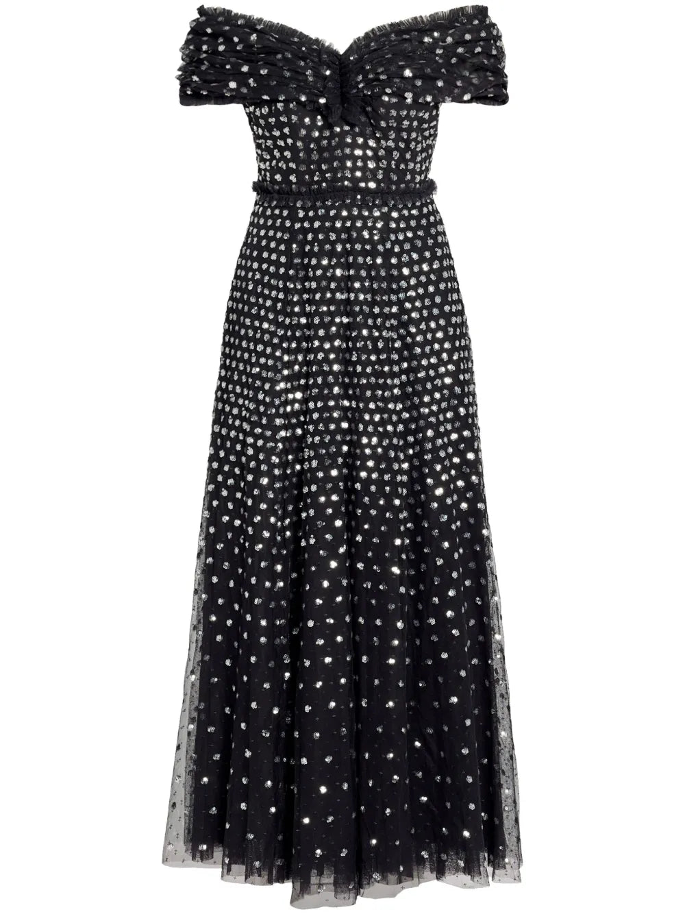 Needle Thread Grace Gloss Off Shoulder Gown
