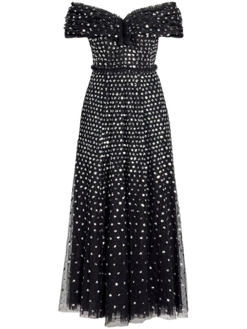 Needle Thread Grace Gloss Off Shoulder Gown