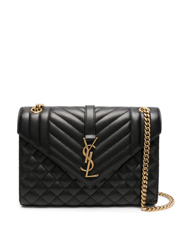 Saint Laurent Medium Envelope Leather Shoulder Bag