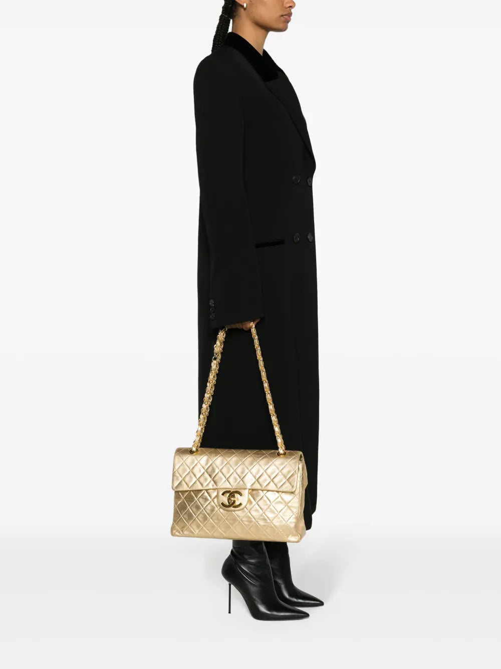 Chanel Pre Owned 1991 Jumbo Classic Flap Shoulder Bag