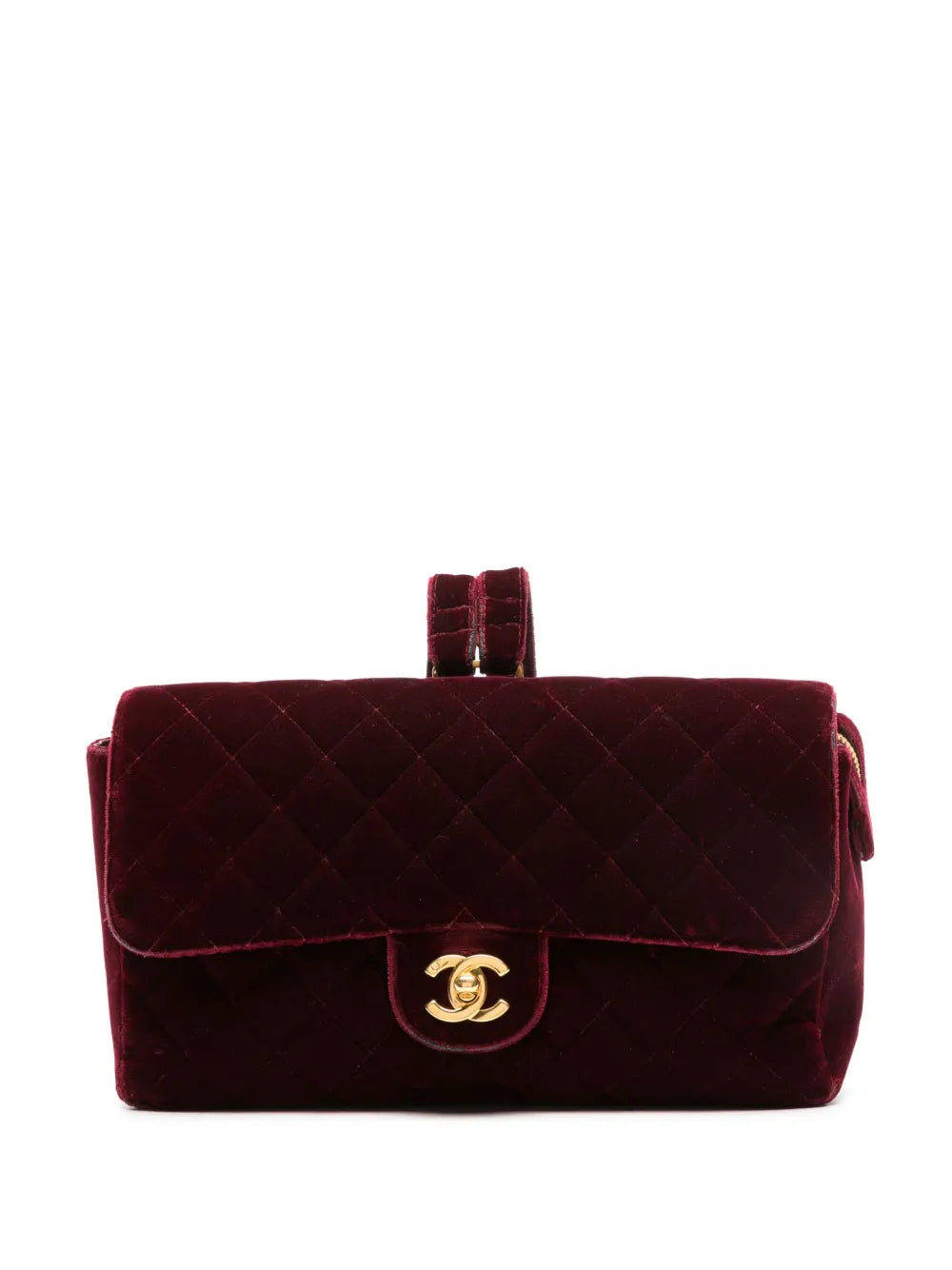Chanel Pre Owned 1994 1996 Classic Flap Velvet Shoulder Bag