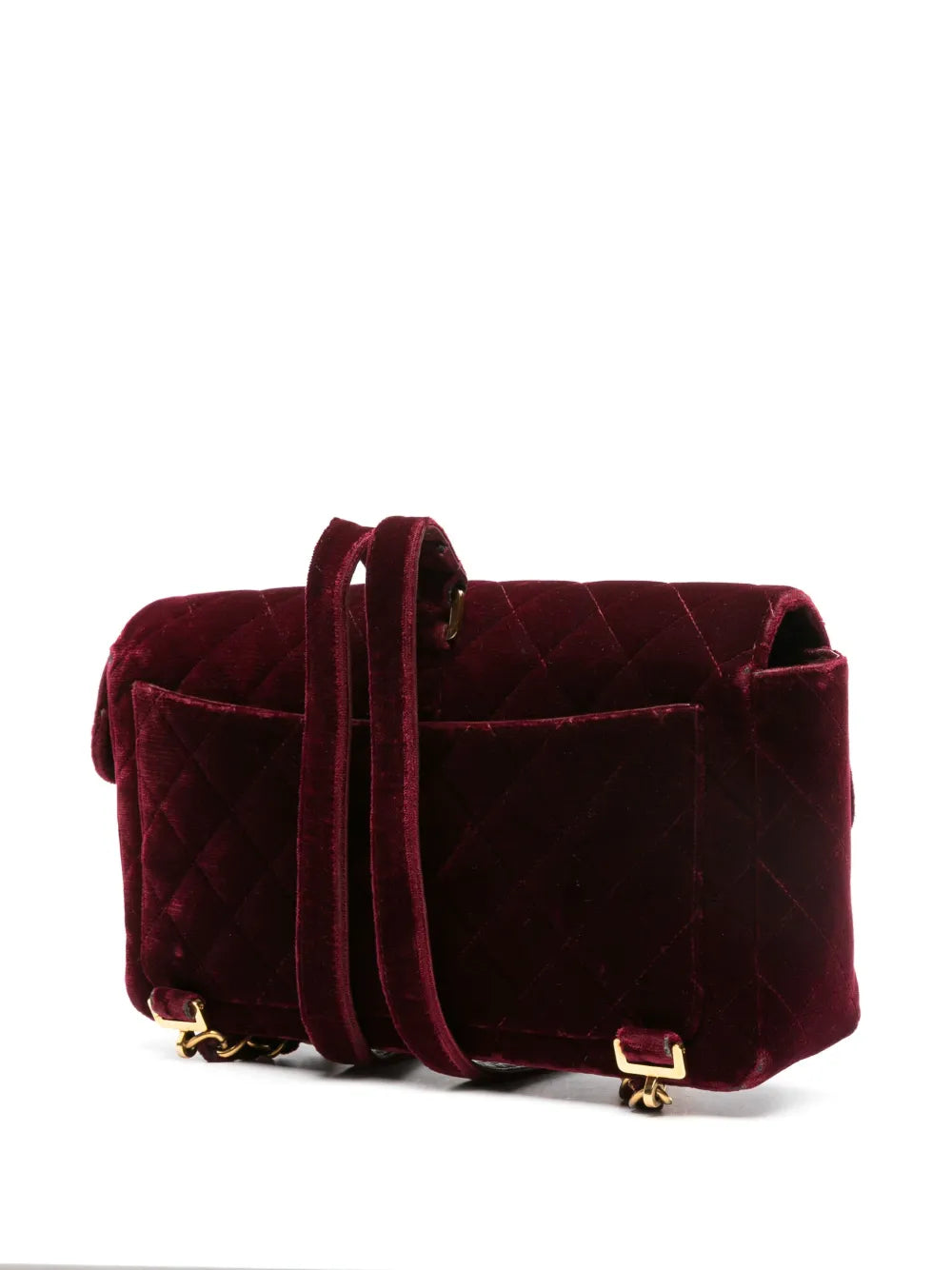 Chanel Pre Owned 1994 1996 Classic Flap Velvet Shoulder Bag