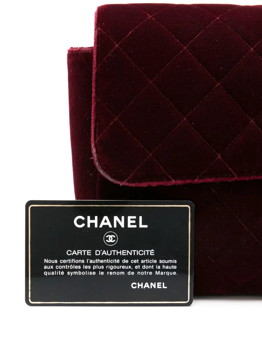 Chanel Pre Owned 1994 1996 Classic Flap Velvet Shoulder Bag