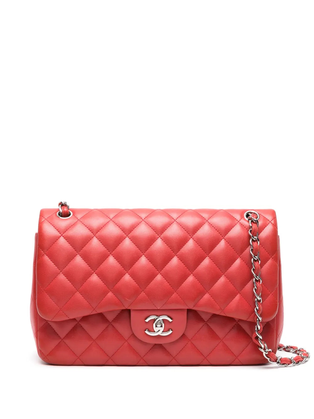 Chanel Pre Owned 2013 2014 Double Flap Jumbo Shoulder Bag