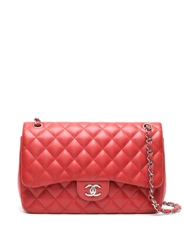 Chanel Pre Owned 2013 2014 Double Flap Jumbo Shoulder Bag