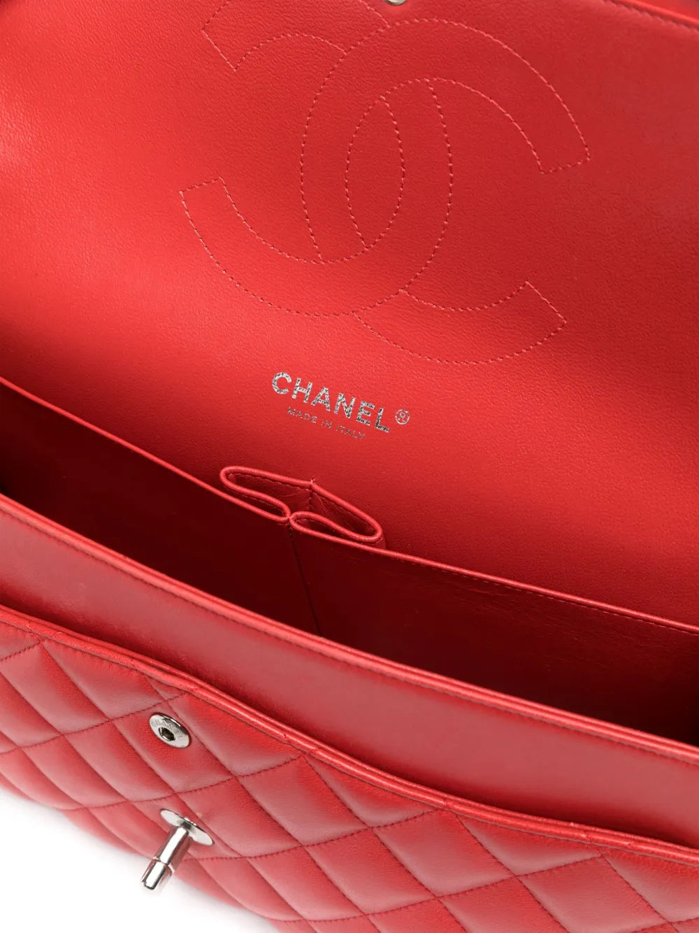 Chanel Pre Owned 2013 2014 Double Flap Jumbo Shoulder Bag
