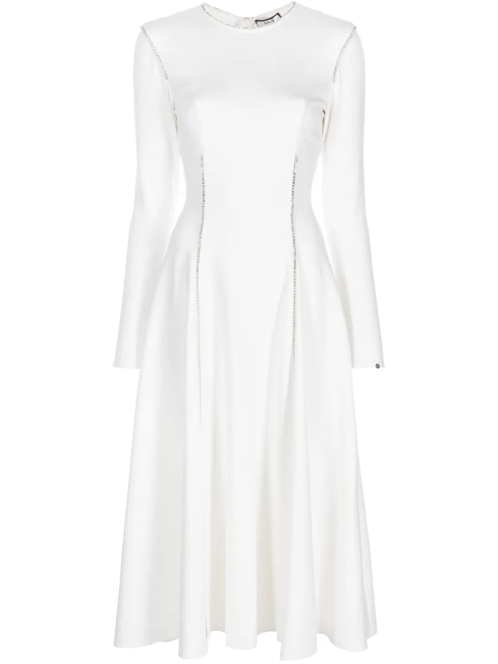 Nissa Crystal Embellished Long Sleeve Dress