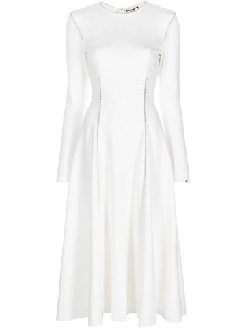 Nissa Crystal Embellished Long Sleeve Dress