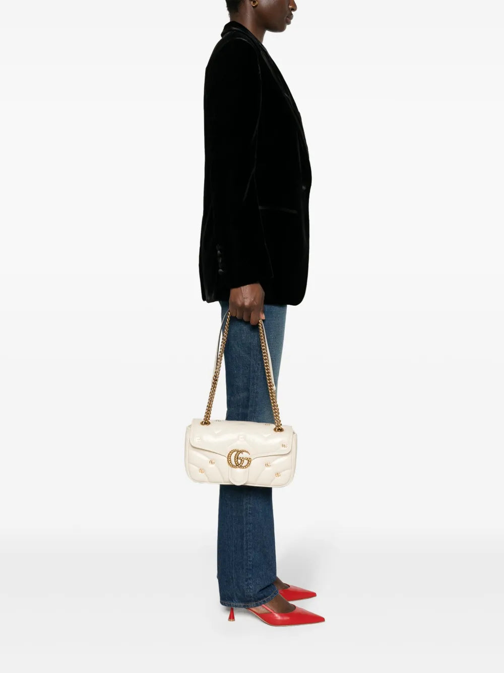 Gucci Small Gg Marmont Shoulder Bag