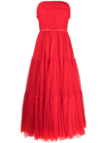 Ana Radu Off Shoulder Fluted Maxi Dress