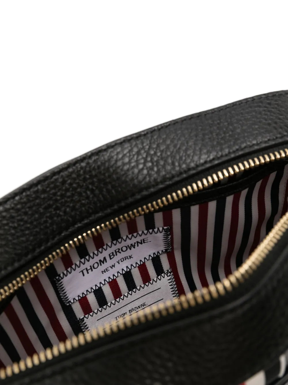 Thom Browne 4 Bar Patch Leather Camera Bag
