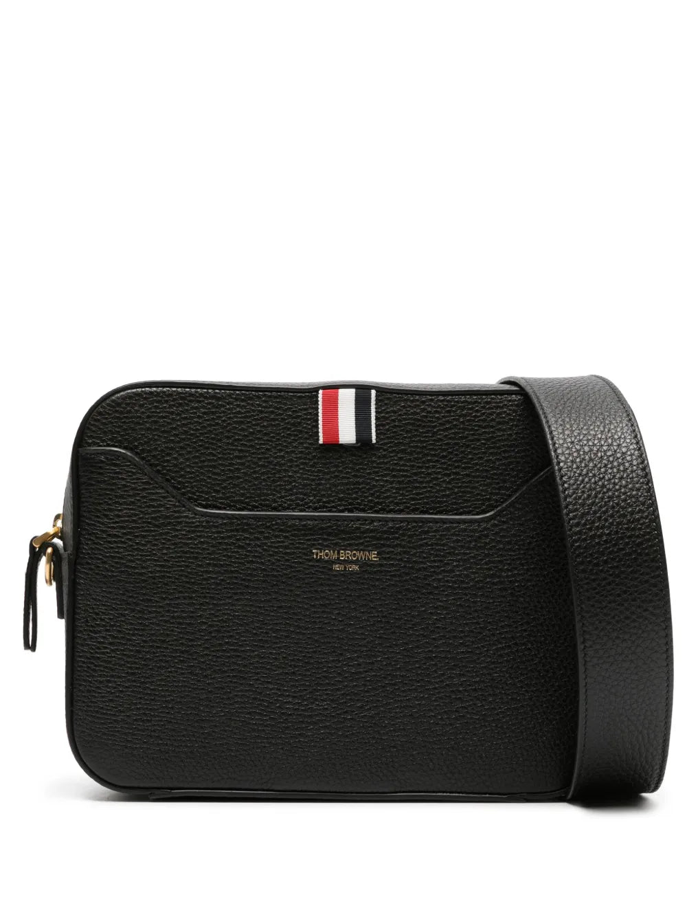 Thom Browne 4 Bar Patch Leather Camera Bag