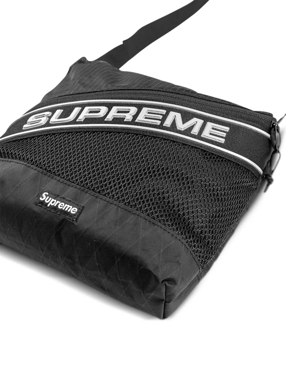 Supreme Logo Black Shoulder Bag