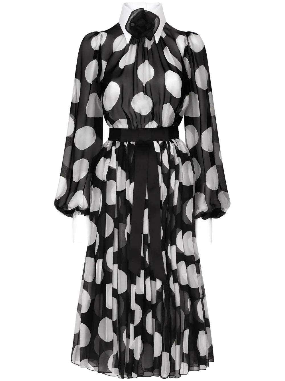 Dolce Gabbana Polka Dot Print Dress