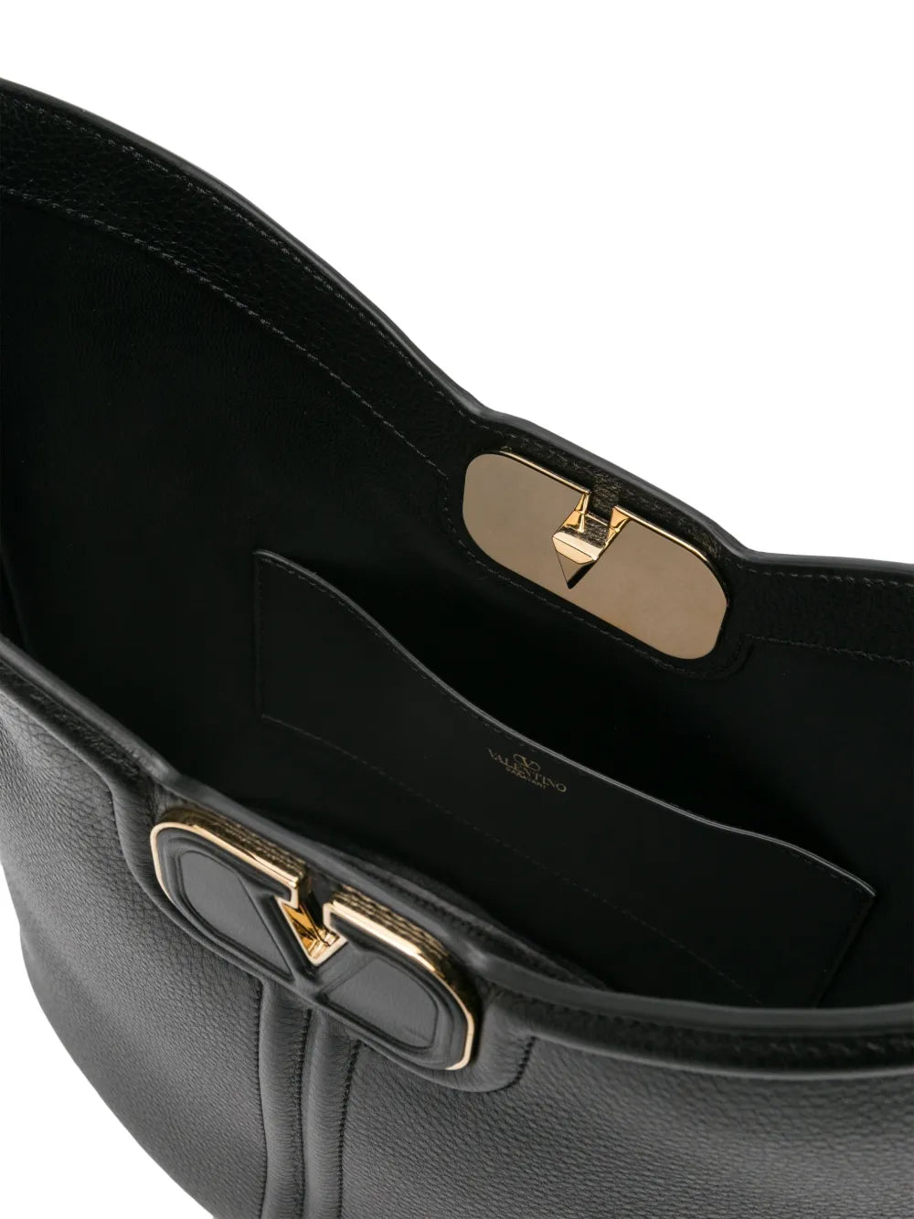 Valentino Garavani Vlogo Leather Shoulder Bag
