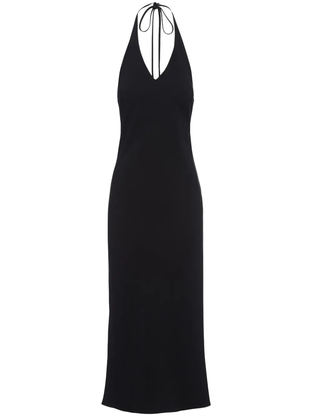 Prada Halterneck Sable Midi Dress