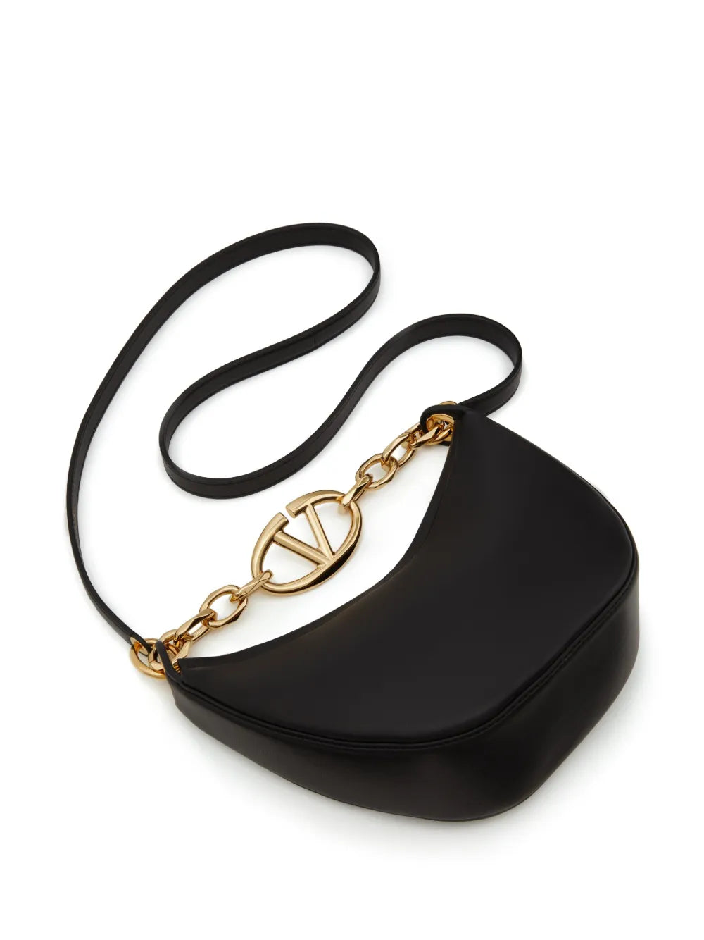Valentino Garavani Mini Vlogo Moon Hobo Bag