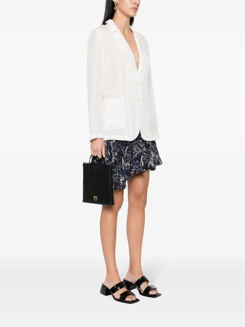 Pinko Small Shopper Leather Bag