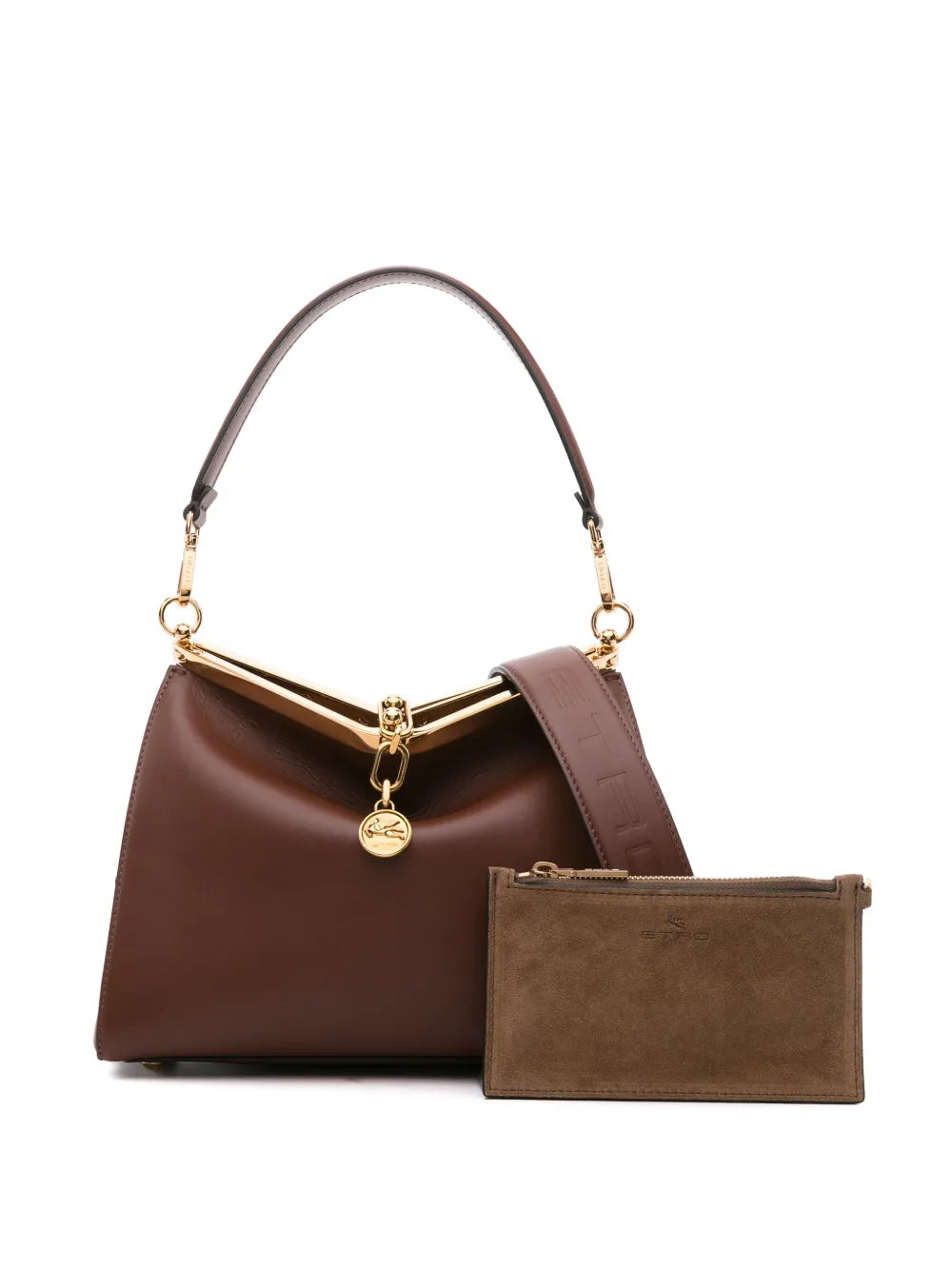 Etro Medium Vela Leather Shoulder Bag