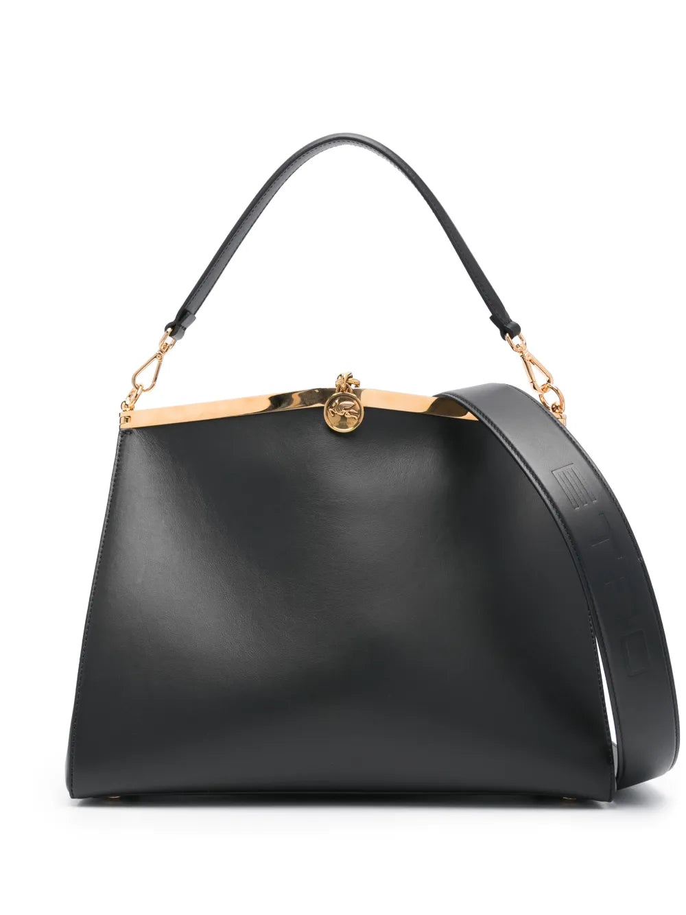 Etro Large Vela Leather Shoulder Bag